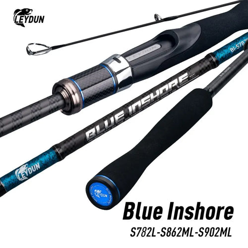 Blue Inshore Bass Fishing Rod