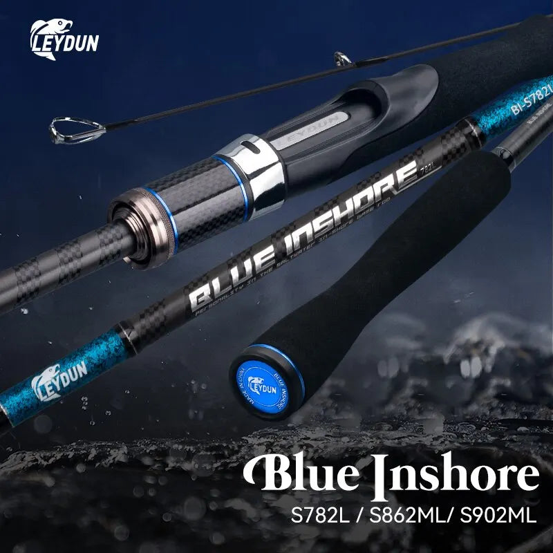 Blue Inshore Bass Fishing Rod